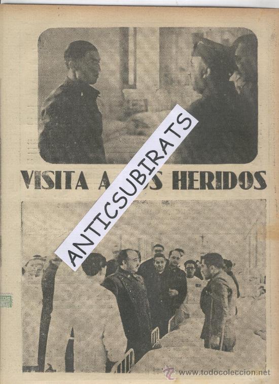 Coleccionismo de revistas y peri&oacute;dicos: ABC. A&Ntilde;O 1938.GUERRA CIVIL.FRANCO EN EL HOSPITAL DE SANTA CLARA DE BURGOS.AGUAS.ALCALA DE GUADAIRA.