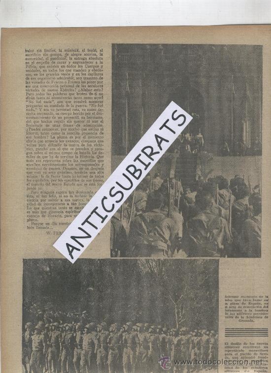 Coleccionismo de Revistas y Peri&oacute;dicos: ABC.A&Ntilde;O 1938.GUERRA CIVIL.ACADEMIA DE GRANADA.EDICTO . MARQUESES DE LARIOS.MALAGA.