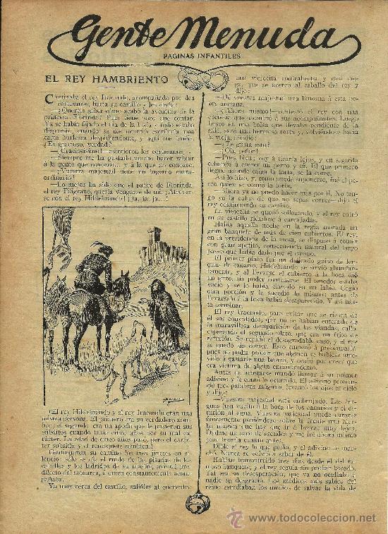 Sammeln von Zeitschriften und Zeitungen: El rey hambriento / cuento de Dino Provenzali  - 1914