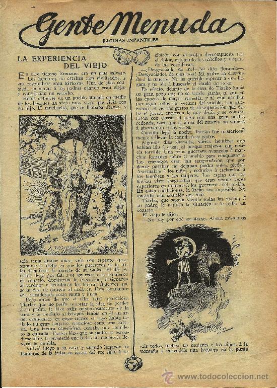 Collezionismo di Riviste e Giornali: La experiencia del viejo / cuento de Mauricio Magre - 1914
