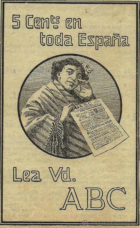 Coleccionismo de revistas y peri&oacute;dicos: Publicidad ABC - 1914