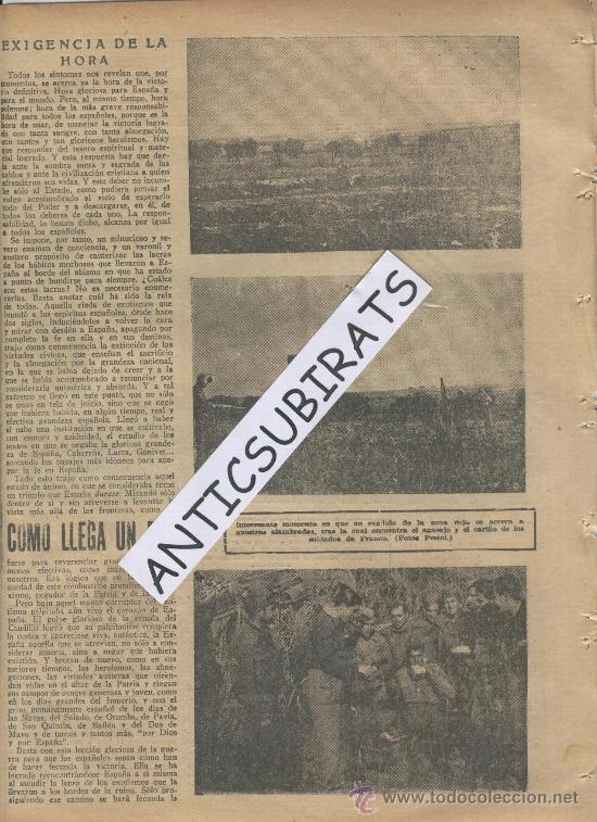 Coleccionismo de Revistas y Peri&oacute;dicos: ABC.A&Ntilde;O1938.PERIODICO.GUERRA CIVIL.DESERCION DE UN SOLDADO REPUBLICANO.FRENTE DE ARAGON.EVASION.