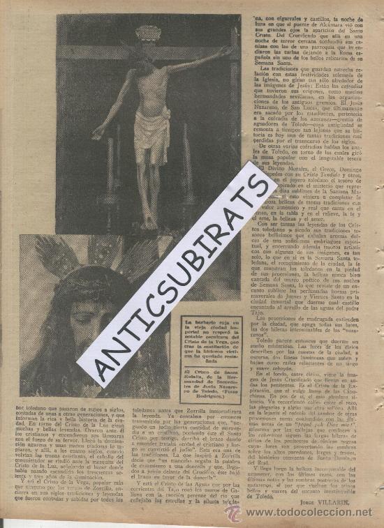 Coleccionismo de Revistas y Peri&oacute;dicos: ABC A&Ntilde;O 1938 GUERRA CIVIL SEMANA SANTA EN ZARAGOZA CARDENAL SEGURA CRISTO DE LA VEGA