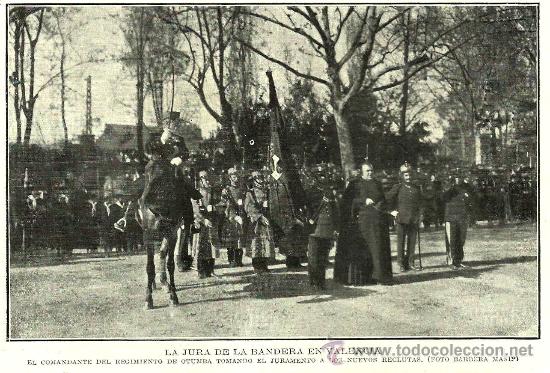 Coleccionismo de revistas y peri&oacute;dicos: * MILITARIA * Jura de bandera en Valencia - 1914