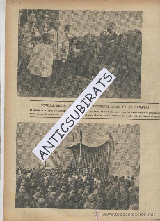 Coleccionismo de Revistas y Peri&oacute;dicos: ABC.12-07-1938.GUERRA CIVIL.SEVILLA. CASA BARATAS. LOS REMEDIOS. CALLE ORIENTE.LA LINEA. HOGAR DEL H