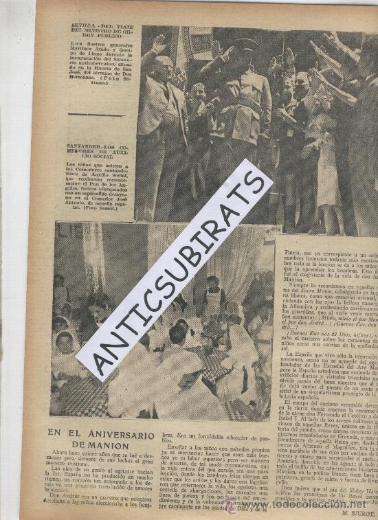 Coleccionismo de revistas y peri&oacute;dicos: ABC.15-07-1938.GUERRA CIVIL. COMEDORES AUXILIO SOCIAL EN SANTANDER. QUEIPO EN SEVILLA.