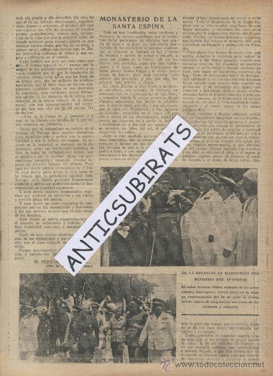 Coleccionismo de revistas y peri&oacute;dicos: ABC. 24-07-1938. GUERRA CIVIL.ANIVERSARIO DEL ALZAMIENTO EN CEUTA. SU&Ntilde;ER . MARRUECOS.