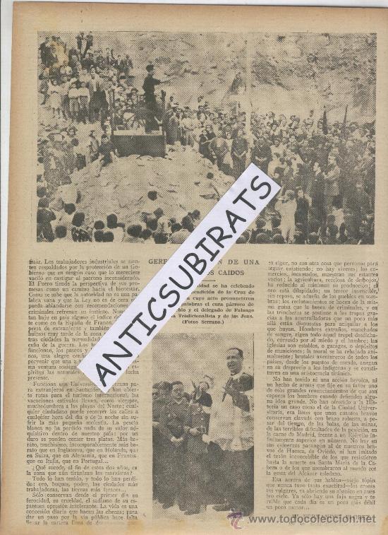 Coleccionismo de Revistas y Peri&oacute;dicos: ABC.05-08-1938.GUERRA CIVIL.LARACHE.CRUZ DE LOS CAIDOS EN GERENA. CA&Ntilde;ONERO DATO. ALZAMIENTO NACIONAL