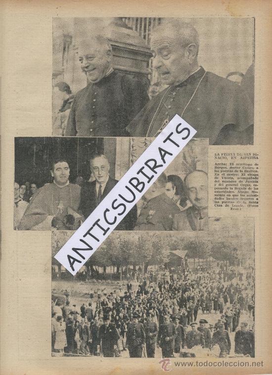 Coleccionismo de Revistas y Peri&oacute;dicos: ABC.11-08-1938. GUERRA CIVIL.FIESTA DE SAN IGNACION EN AZPEITIA. FOTOS EASO. GUARDIA CIVIL.