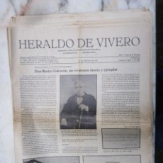 Coleccionismo de Revistas y Periódicos: LUGO VIVERO VIVEIRO - 24 NUMEROS DEL SEMANARIO : HERALDO DE VIVERO -REPARTIDOS AÑO 1986