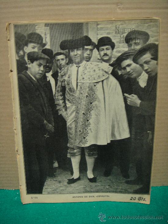 Sammeln von Zeitschriften und Zeitungen: revista nuevo mundo n&ordm; 771 octubre 1908 portada antonio de dios conejito