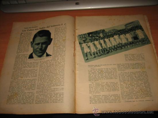 Sammeln von Zeitschriften und Zeitungen: LUIS COLINA NOS HABLA DEL VALENCIA  F.C. 2  HOJAS  REVISTA BLANCO Y NEGRO 1932