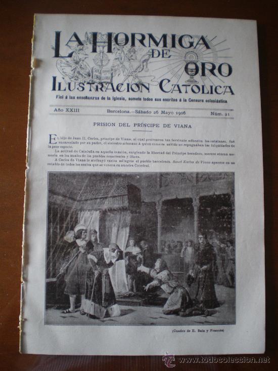 Coleccionismo de revistas y peri&oacute;dicos: LA HORMIGA DE ORO N&ordm; 21 (26/05/06) BARCELONA SOLIDARIDAD CATALANA SALA Y FRANCES