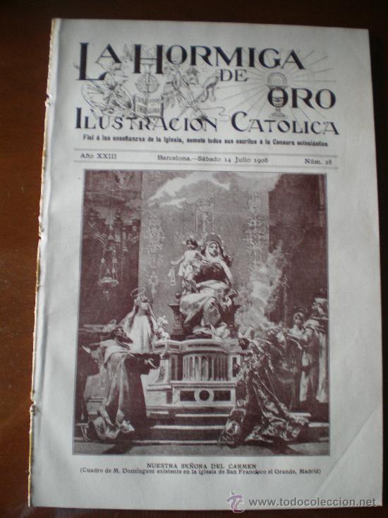 Coleccionismo de revistas y peri&oacute;dicos: LA HORMIGA DE ORO N&ordm; 28 (14/07/06) ESCULTOR QUEROL