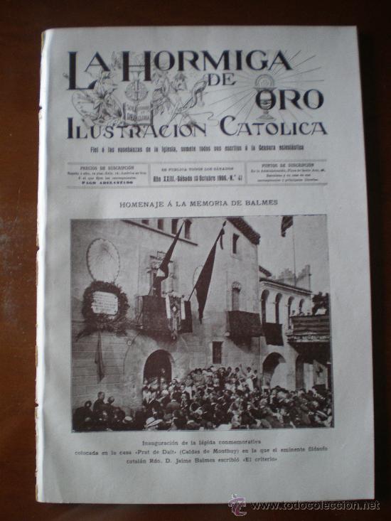 Coleccionismo de revistas y peri&oacute;dicos: LA HORMIGA DE ORO N&ordm; 41 (13/10/06) CALDAS DE MONTBUY PRAT DE DALT CASA MACAYA HOSPITAL CLINICO BARNA