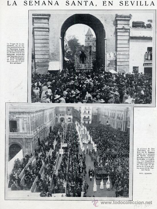 Coleccionismo de Revistas y Peri&oacute;dicos: SEVILLA 1929 SEMANA SANTA HOJA REVISTA