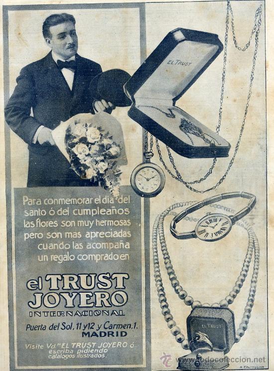 Coleccionismo de Revistas y Peri&oacute;dicos: EL TRUST JOYERO 1916 MADRID HOJA REVISTA