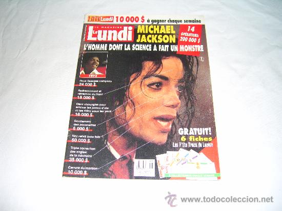 Coleccionismo de Revistas y Peri&oacute;dicos: LE MAGAZINE LE LUNDI VOL.19 N&ordm; 46. MICHAEL JACKSON. LES BEATLES. FRANCE D'AMOUR. TRIPPING DAISY