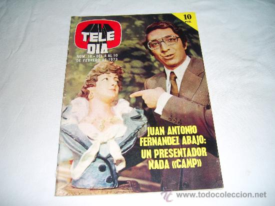 Coleccionismo de Revistas y Peri&oacute;dicos: TELE DIA N&ordm; 18. JUAN ANTONIO FERNANDEZ ABAJO. JENNIFER JONES. PERET. MONTGOMEY CLIFT. ALBERTO CORTEZ