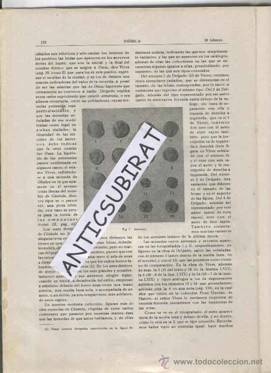 Collection Magazines and Newspapers: REVISTA.IBERICA.916.A&Ntilde;O 1932.ASTILLEROS DEL NERVION.ESTUDIO DE ANTIGUAS MONEDAS DE CASTULO.BAEZA.