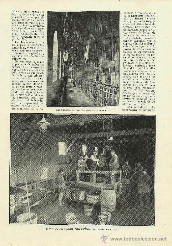 Coleccionismo de Revistas y Peri&oacute;dicos: El &aacute;mbar y su explotaci&oacute;n / por Nemo- 1914