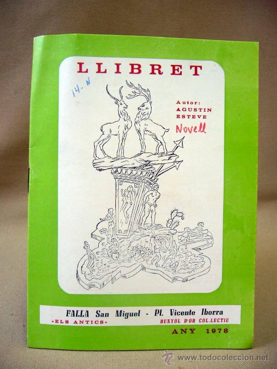 Coleccionismo de Revistas y Peri&oacute;dicos: LLIBRET DE FALLAS, VALENCIA, 1978, FALLA SAN MIGUEL, PLAZA VICENTE IBORRA, PUBLICIDAD DE LA EPOCA