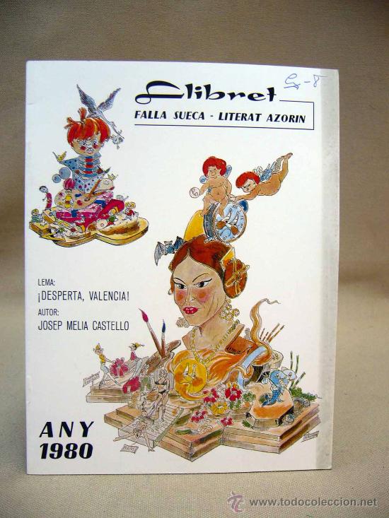 Coleccionismo de revistas y peri&oacute;dicos: LLIBRET DE FALLAS, FALLA SUECA, LITERAT AZORIN, 1980, VALENCIA