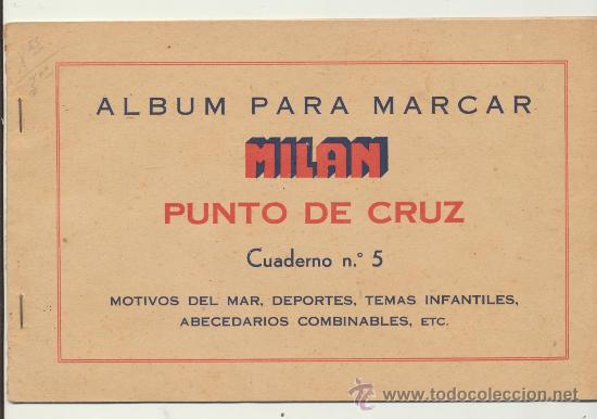 Collezionismo di Riviste e Giornali: Album para marcar punto de cruz. Mil&aacute;n n&ordm;  5.