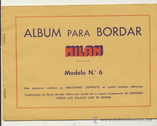Collezionismo di Riviste e Giornali: Album para bordar. Mil&aacute;n n&ordm;  6.