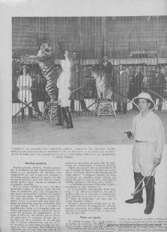 Collezionismo di Riviste e Giornali: REVISTA 1932 DOMADOR DE TIGRES CIRCO CASTILLO DE TUREGANO ALBERCA ALBARRACIN CECILIO PLA