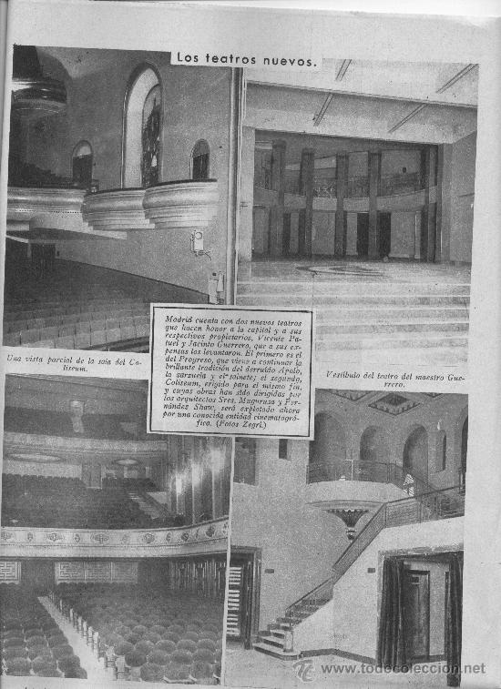 Coleccionismo de Revistas y Peri&oacute;dicos: REVISTA 1933 JUGUETES TEATRO PROGRESO GUERRERO CAMALE&Ntilde;O SALLENT DE GALLEGO GONZALO BILBAO