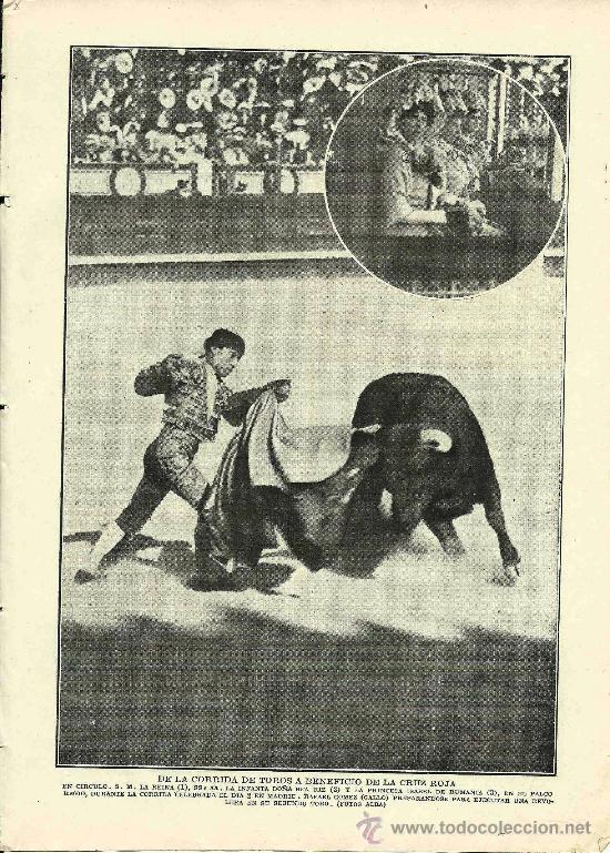 Coleccionismo de revistas y peri&oacute;dicos: * TOROS * En Madrid, con presencia de la familia real, Rafael  G&oacute;mez Gallo- 1914