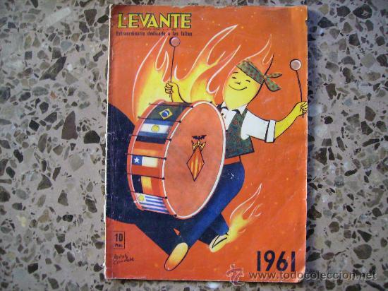 Coleccionismo de Revistas y Peri&oacute;dicos: LEVANTE FALLAS VALENCIA A&Ntilde;O 1961.PORTADA ANTOLI CANDELA.