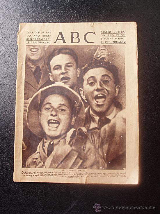 Coleccionismo de Revistas y Peri&oacute;dicos: ABC 1935 /// HASSAN II NI&Ntilde;O /// SEMANA NAVAL CADIZ /// TOROS RASCAFRIA Y SAN SEBASTIAN ///