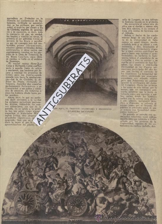 Coleccionismo de revistas y peri&oacute;dicos: REVISTA.ABC.A&Ntilde;O 1932.DESCUBRIMIENTO DE AMERICA.COLON.SAN ESTEBAN.SALAMANCA.CLAUSTRO DE COLON.