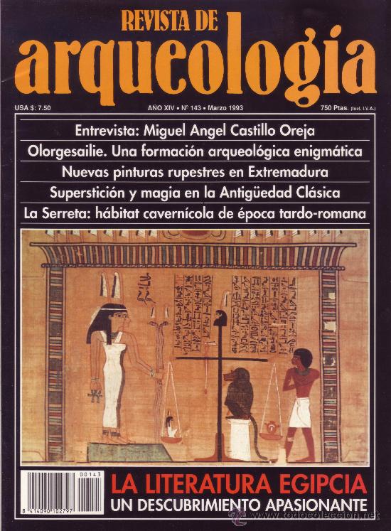 Coleccionismo de revistas y peri&oacute;dicos: Revista de Arqueolog&iacute;a N&uacute;mero 143