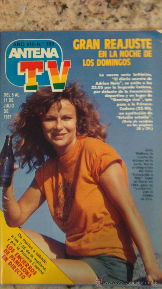 Coleccionismo de Revistas y Peri&oacute;dicos: REVISTA ANTENA-TV .A&Ntilde;O1987 (JULIE WALTERSMANOLO FERRERAS,EL COCHE FANTASTICO..Y.MAS)