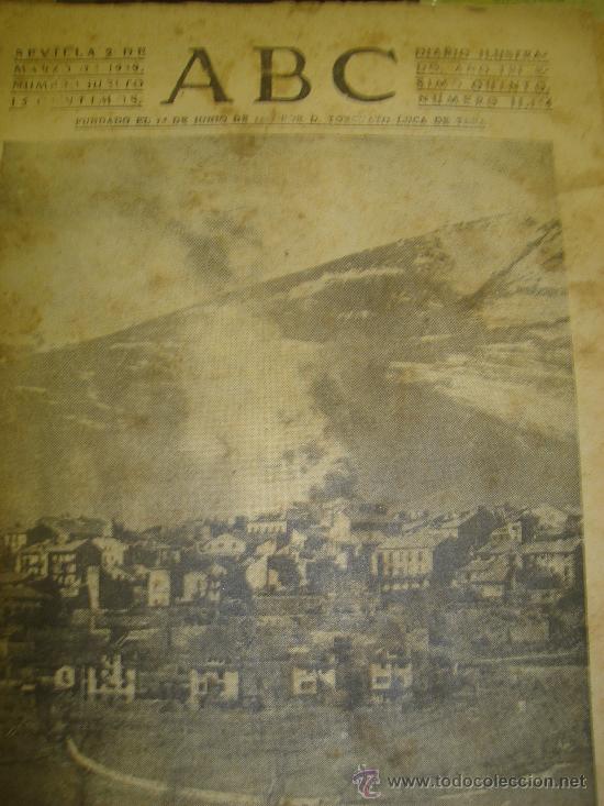 Coleccionismo de Revistas y Peri&oacute;dicos: ABC, SEVILLA, 2 MARZO 1939. EPISODIOS DE LA BARBARIE ROJA