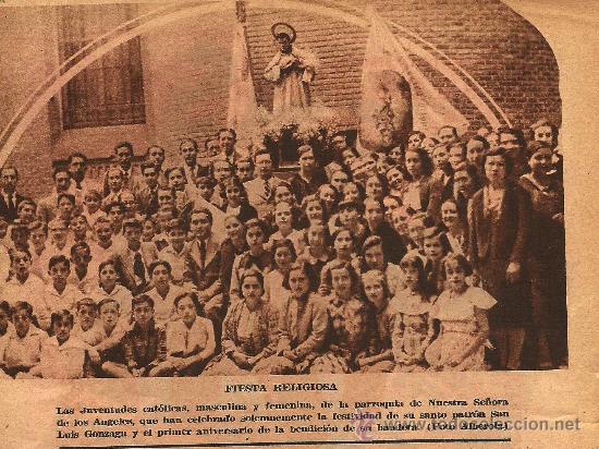Coleccionismo de revistas y peri&oacute;dicos: * MADRID * Juventudes cat&oacute;licas de la parroquia de Nuestra Se&ntilde;ora de los &Aacute;ngeles - 1935