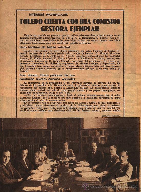 Coleccionismo de revistas y peri&oacute;dicos: Toledo cuenta con una comisi&oacute;n gestora ejemplar  - 1935