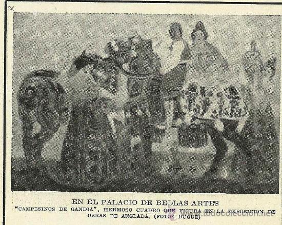 Sammeln von Zeitschriften und Zeitungen: * PINTURA * Exposici&oacute;n de Anglada Camarasa en el Palacio de Cristal del Retiro   - 1916