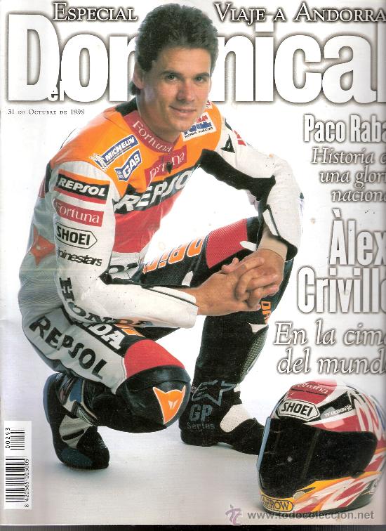 Sammeln von Zeitschriften und Zeitungen: Dominical. N&ordm; 293. Octubre 1999. Crivill&eacute;. Paco Rabal.Donald Trump.Cher.Cirque du Soleil. Flockhart.