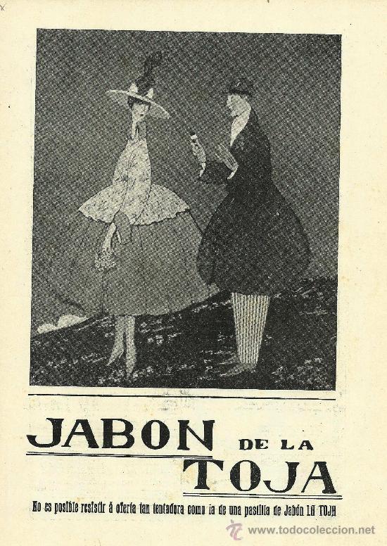 Coleccionismo de revistas y peri&oacute;dicos: Publicidad cosm&eacute;tica: jab&oacute;n de La Toja - 1916