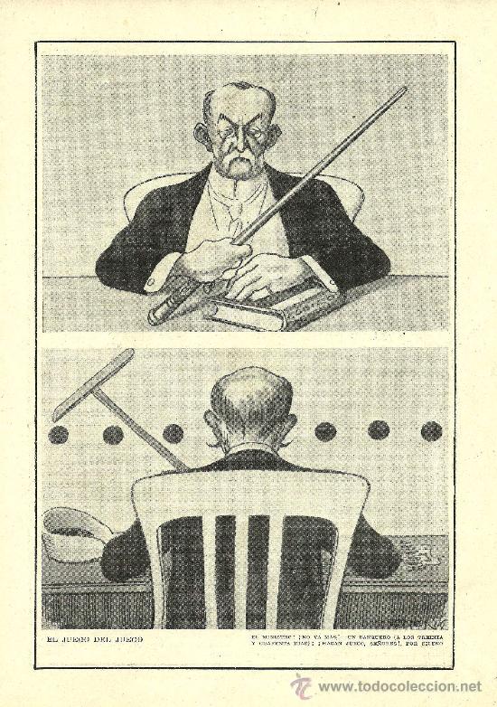 Collectionnisme de Revues et Journaux: * POL&Iacute;TICA * El juego del juego / p&aacute;gina de humor por Sileno   - 1916