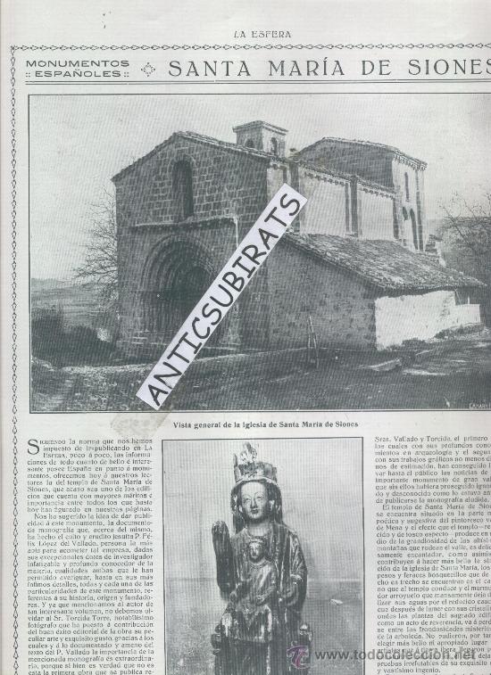 Coleccionismo de revistas y peri&oacute;dicos: REVISTA.A&Ntilde;O 1916.SEPULCROS DE COVADONGA.MIERA.LA CAVADA.LIERGANES.VALLE  MENA.SANTA MARIA DE SIONES.