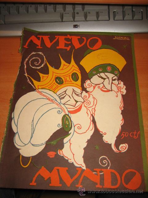 Sammeln von Zeitschriften und Zeitungen: PORTADA  DE LA  REVISTA NUEVO MUNDO 1925  ILUSTRADOR ESCRIBA