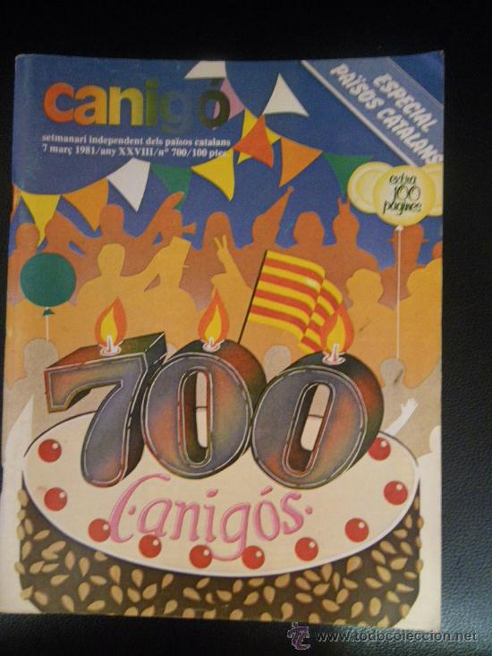 Collectionnisme de Revues et Journaux: Revista Canig&oacute; 1981 (en catal&aacute;n)
