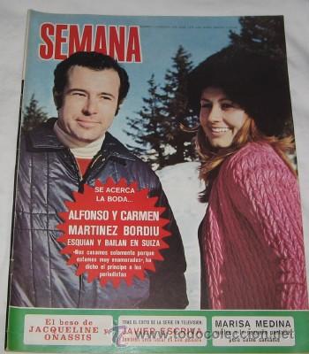 Coleccionismo de revistas y peri&oacute;dicos: SEMANA N&ordm; 1670, DE 1972, DUQUES DE C&Aacute;DIZ,PUBLICIDAD DE SEAT 850 EN LA CONTRAPORTADA