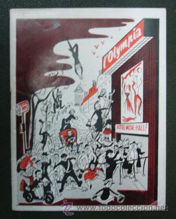 Coleccionismo de revistas y peri&oacute;dicos: L'OLYMPIA. VOTRE MUSIC-HALL! 1955. PROGRAMA.