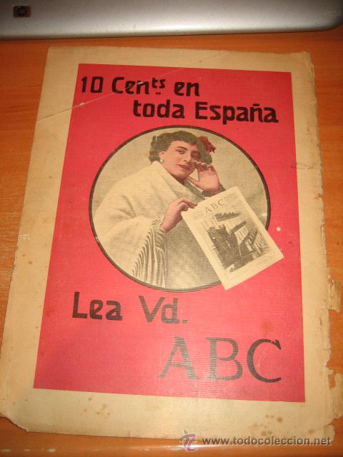 Coleccionismo de revistas y peri&oacute;dicos: PUBLICIDAD LEA USTED ABC CONTRAPORTADA DE LA  REVISTA BLANCO Y NEGRO 1928